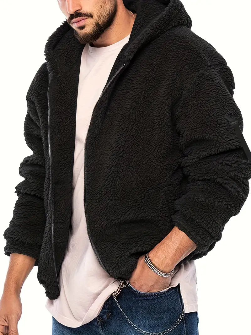 Teddyjacke mit Reißverschluss für Männer