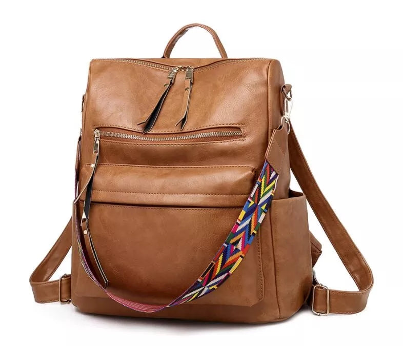 Eleganter Weicher Leder-Rucksack