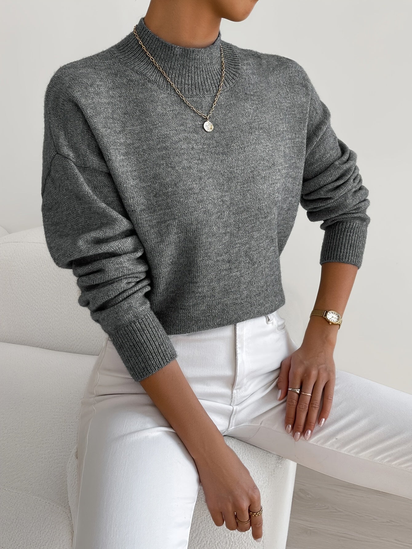 ShopNory | eleganter Rollkragenpullover