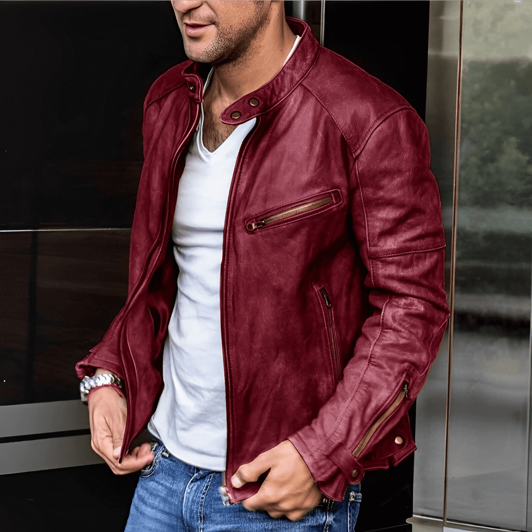 Stylische Lederjacke für Männer