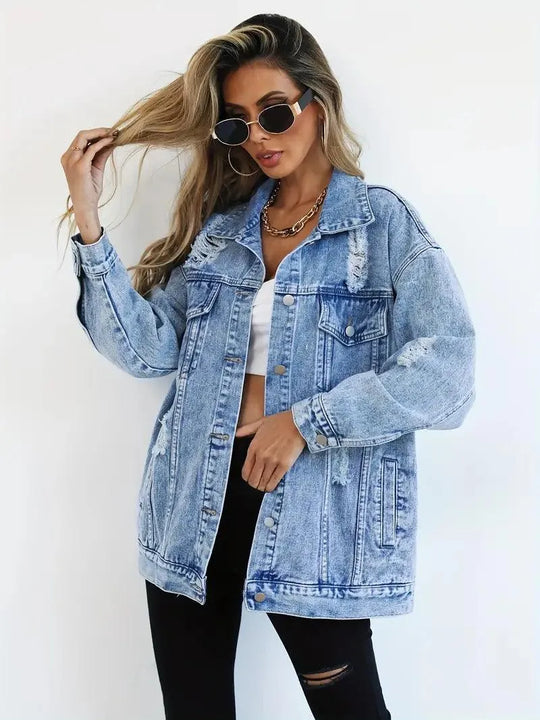 Oversized Jeansjacke für Damen