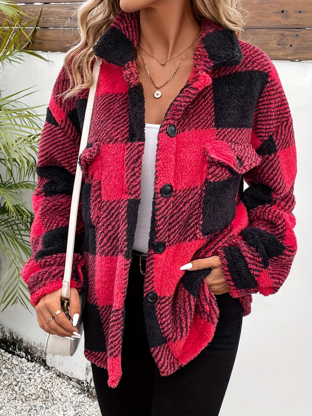 Flanellhemd mit Karos Polyester Warm und Stilvoll