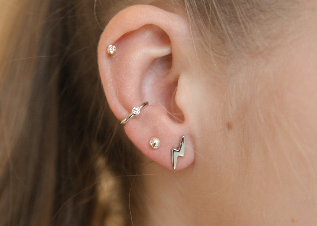 Ear Cuff aus 925er Silber mit Zirkonia – Ohrklemme ohne Piercing | Shop Nory