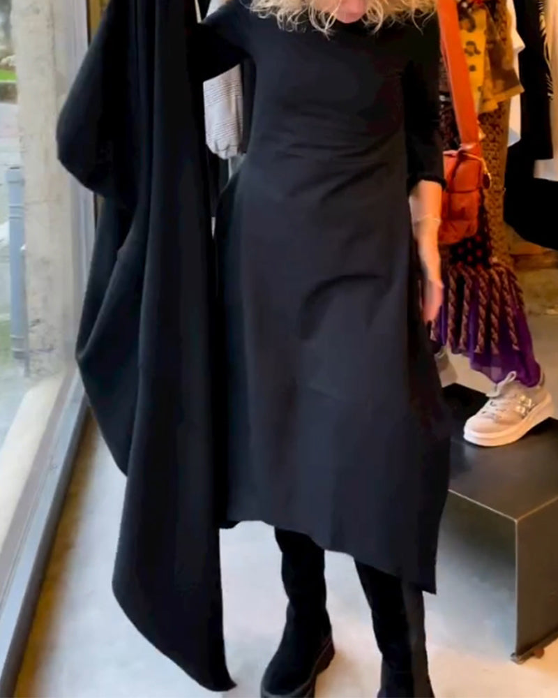 Einfarbiges Kleid
