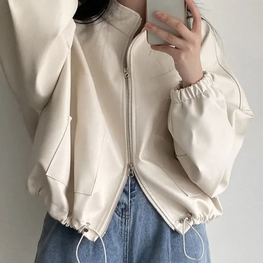 Personalisierte Hip-Hop Pu-Lederjacke