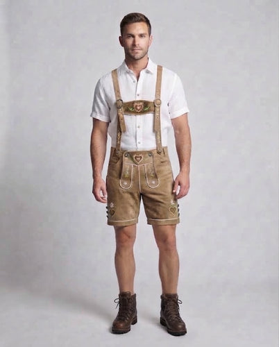 Herren traditionelle Trachtenshorts mit detaillierter Stickerei Shop Nory