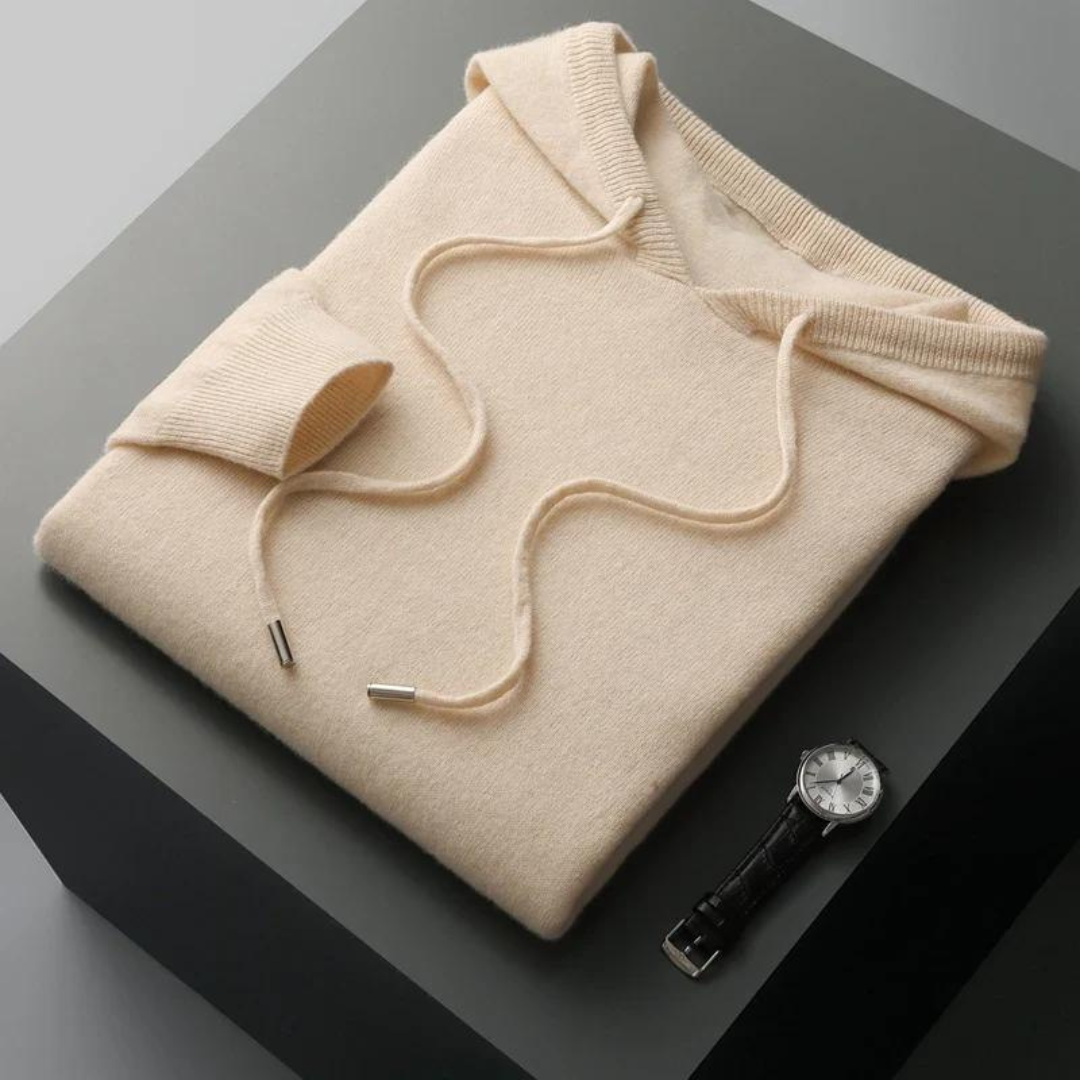 Merino Strick Kapuzenpullover