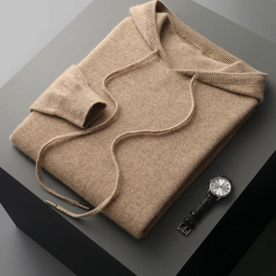 Merino Strick Kapuzenpullover