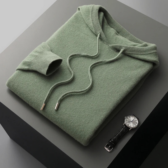 Merino Strick Kapuzenpullover
