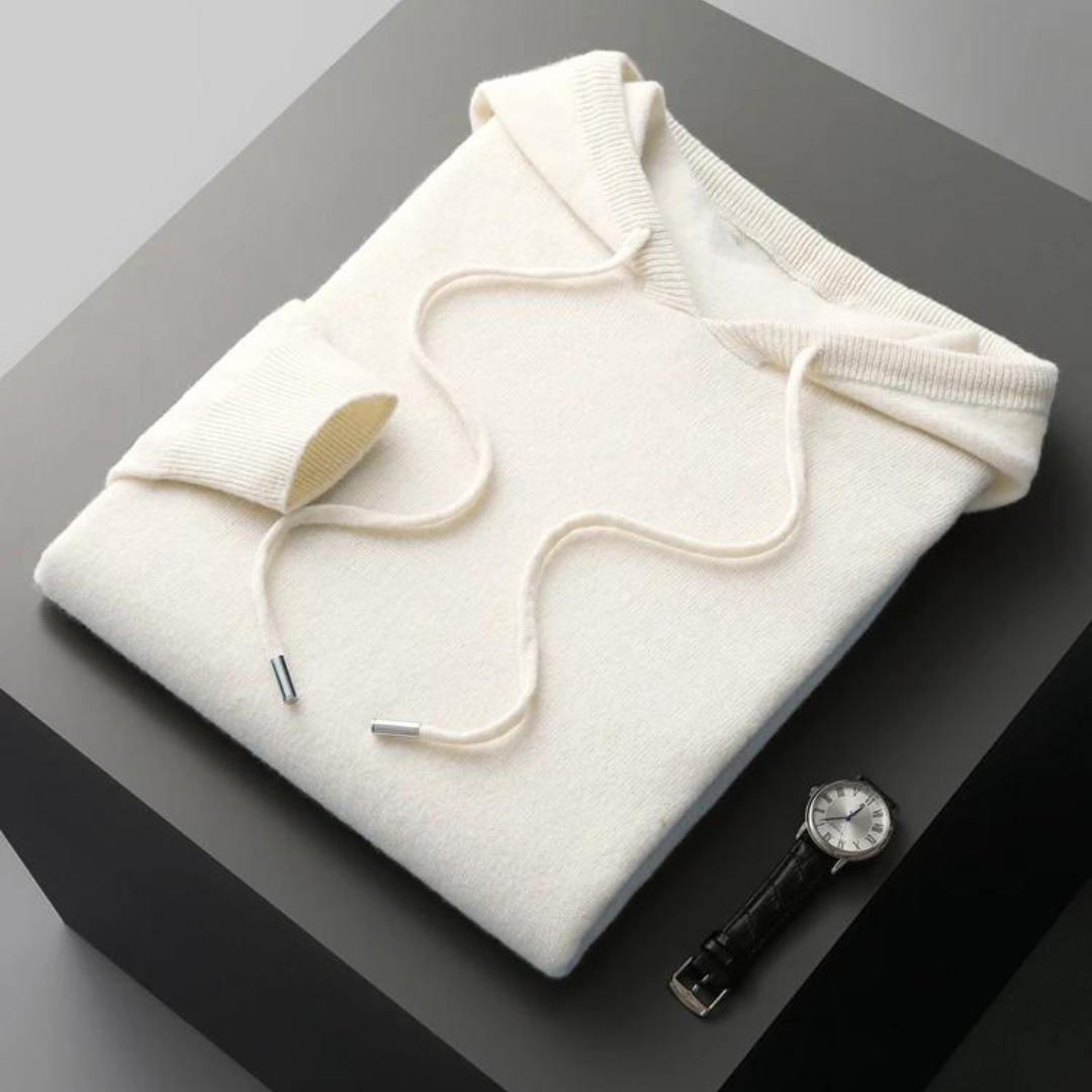 Merino Strick Kapuzenpullover