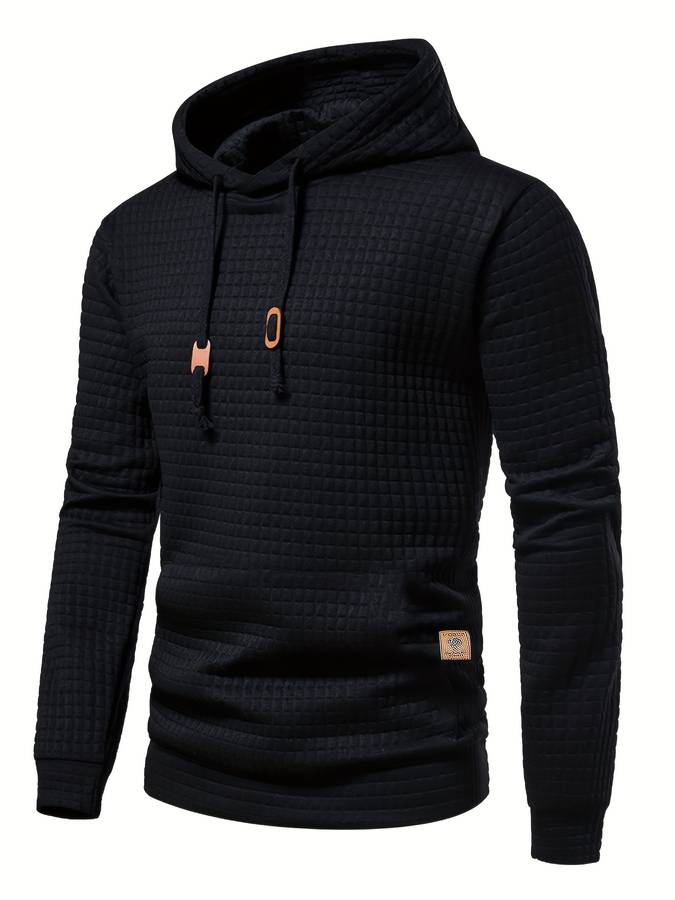 ShopNory - Lässiger Waffelmuster Hoodie für Männer