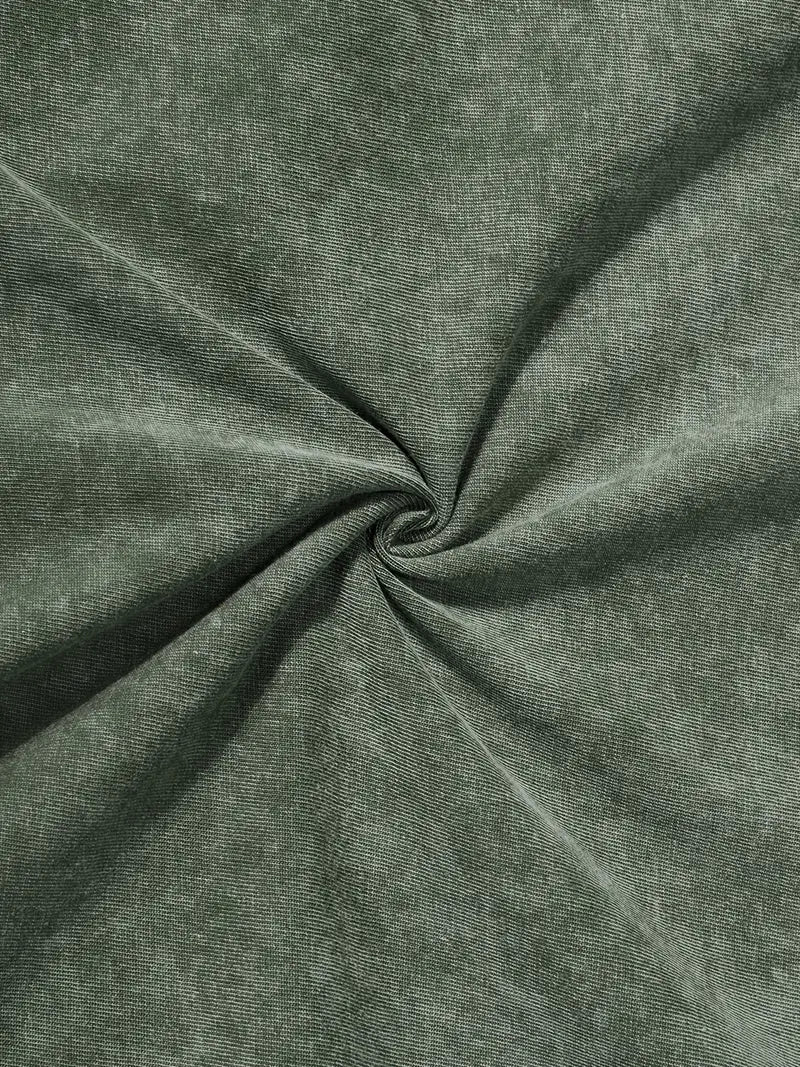 Baumwoll-T-Shirt mit Rundhalsausschnitt