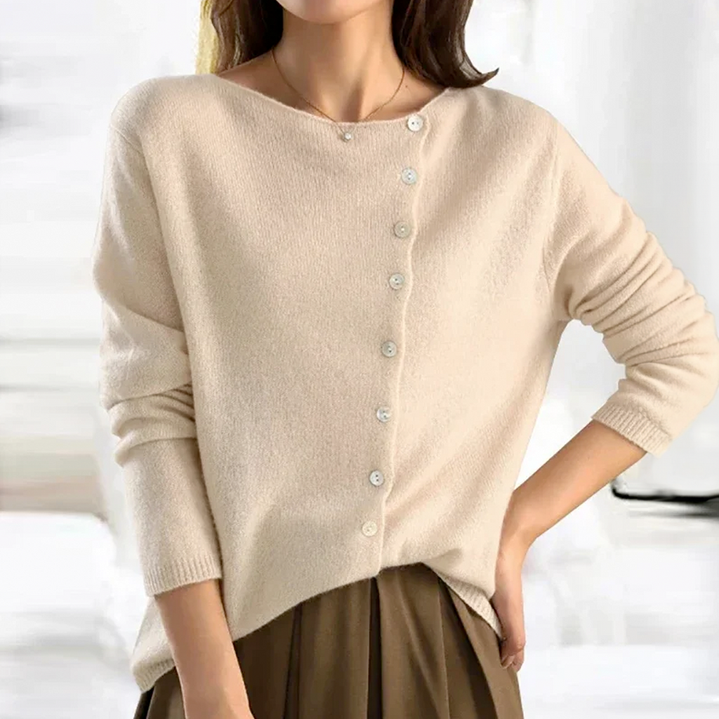 Weinlese Gestrickter Pullover