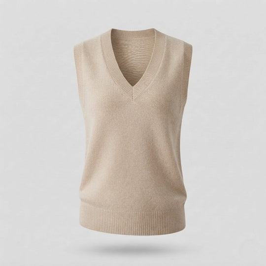 Damen Ärmellose Mohair‑Optik Longweste mit tiefem V‑Ausschnitt und weichem Fall Shop Nory