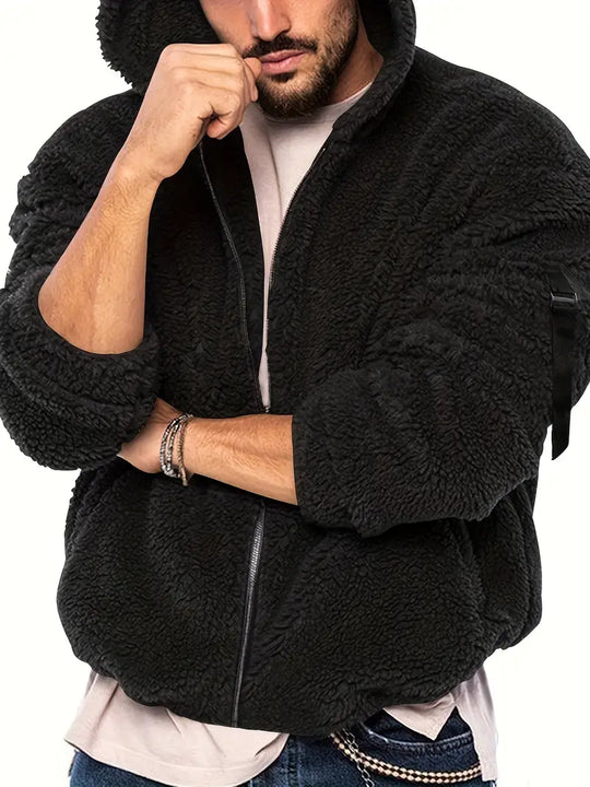 Teddyjacke mit Reißverschluss für Männer