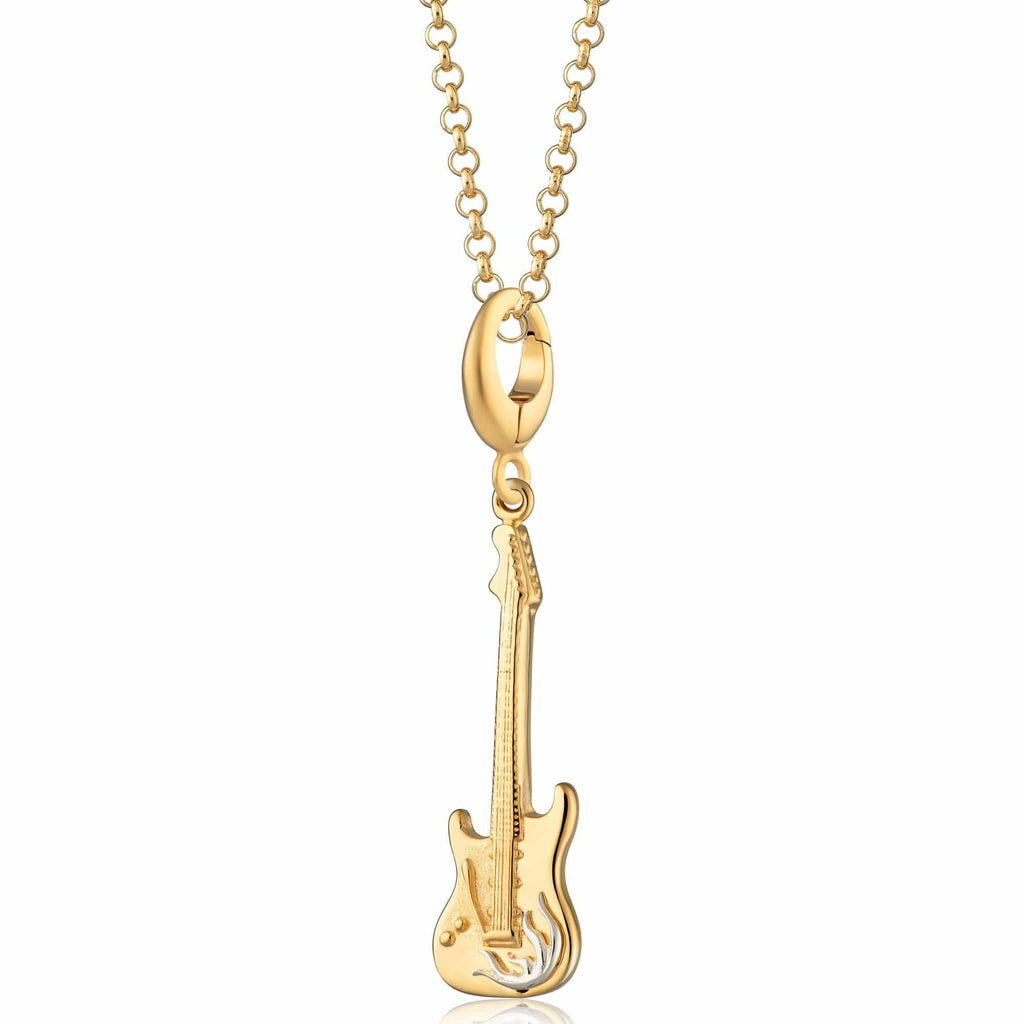 Gold E-Gitarre Charm Halskette | Shop Nory
