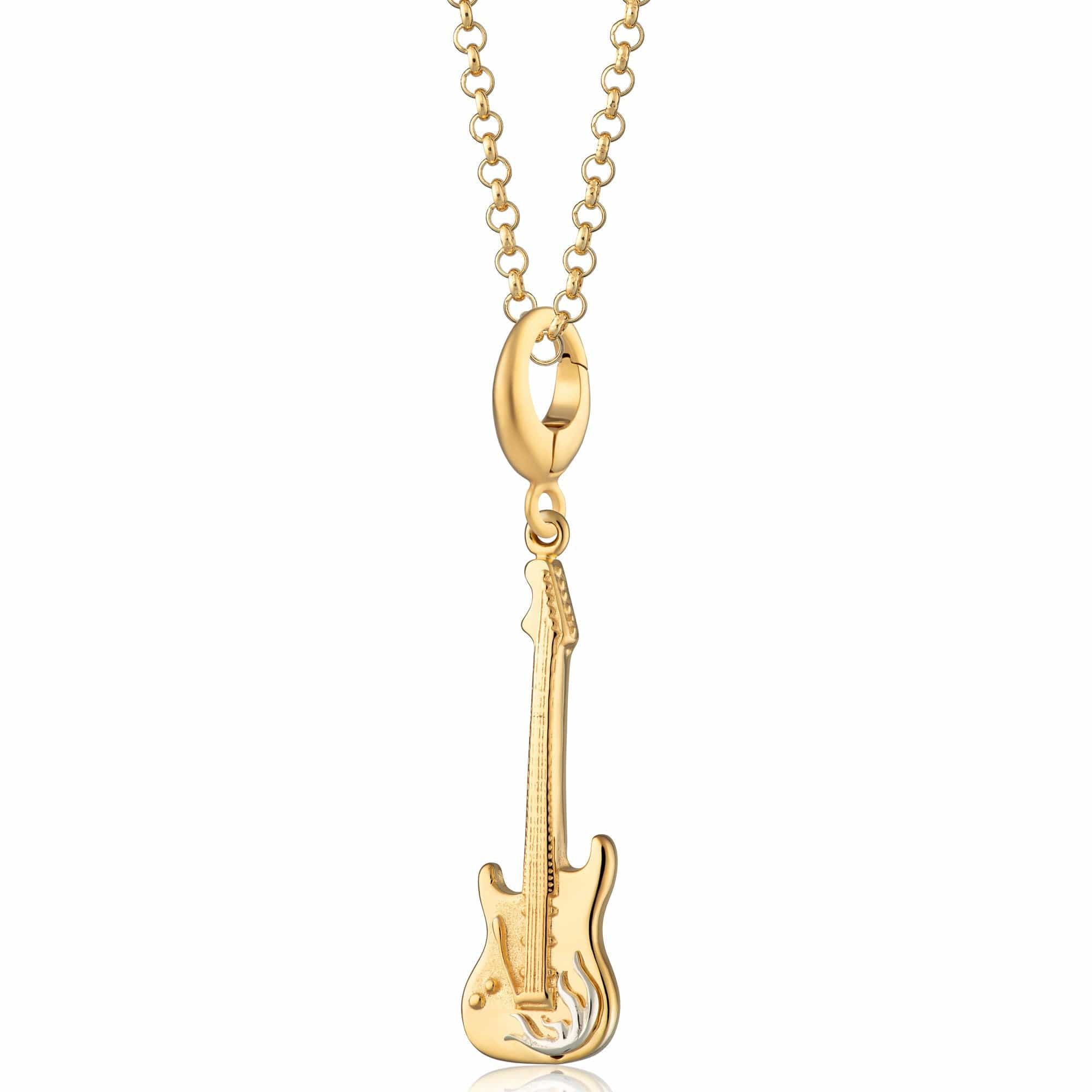 Gold E-Gitarre Charm Halskette | Shop Nory