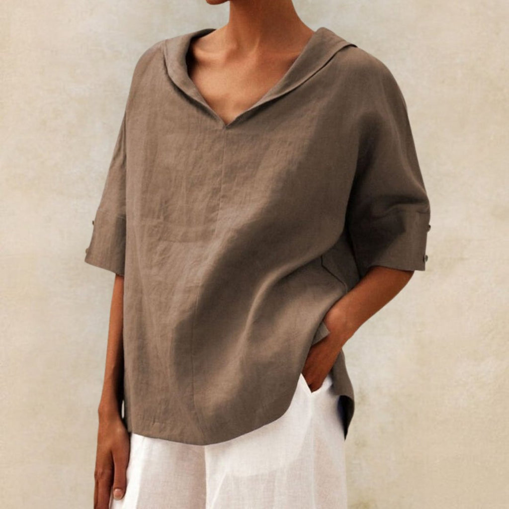 ShopNory | Elegantes Leinenhemd Für Den Sommer