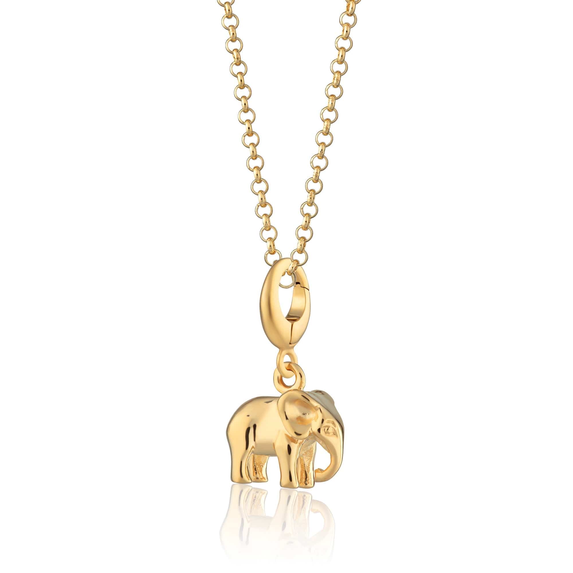 Goldene Elefanten-Anhänger-Halskette | Shop Nory