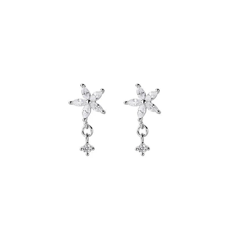 Exquisite Flower Inlaid Zircon Ohrringe | Shop Nory