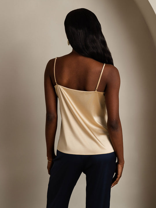 Seide Entspannt Spaghettiträger Camisole Top
