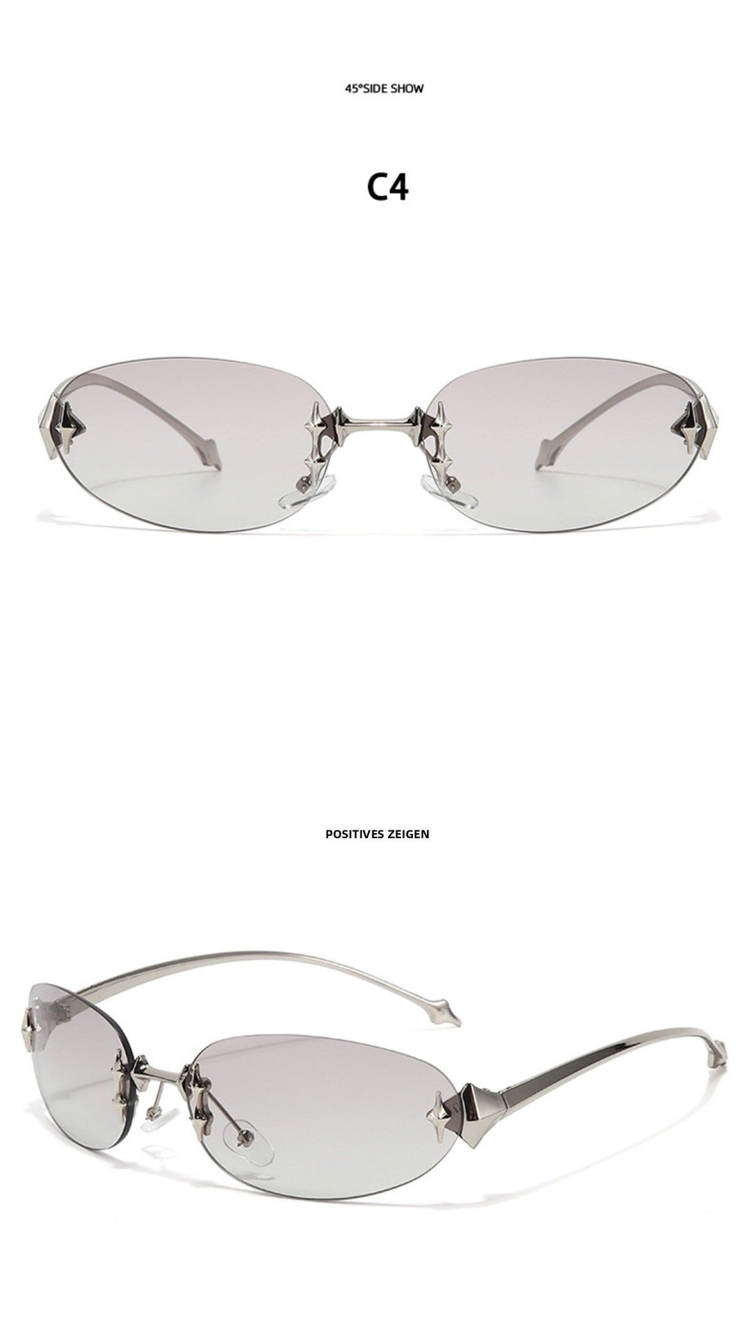Shopnory | Star Rahmenlose Futuristische Sonnenbrille