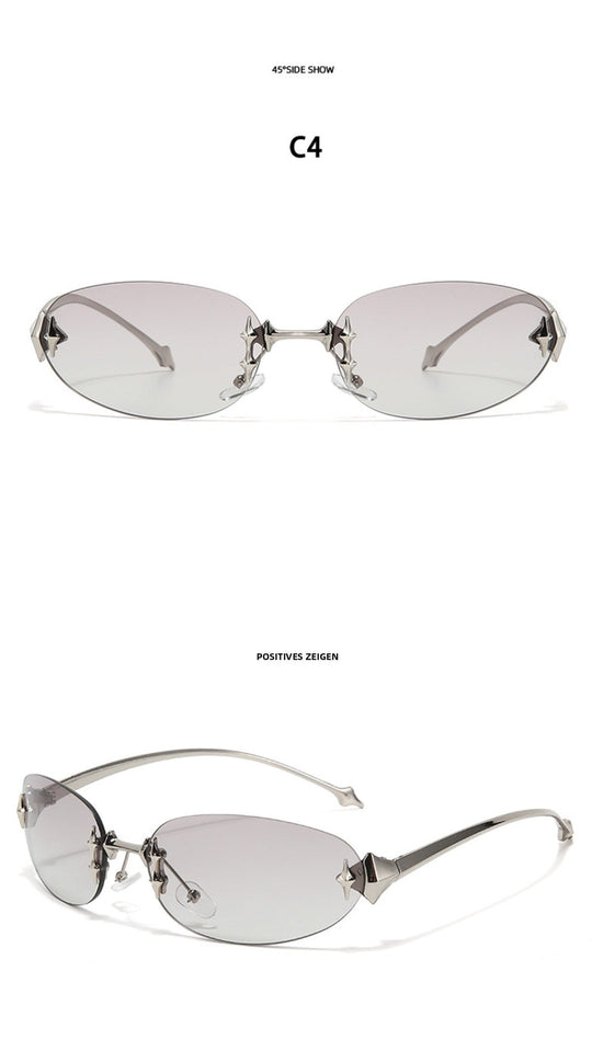 Shopnory | Star Rahmenlose Futuristische Sonnenbrille