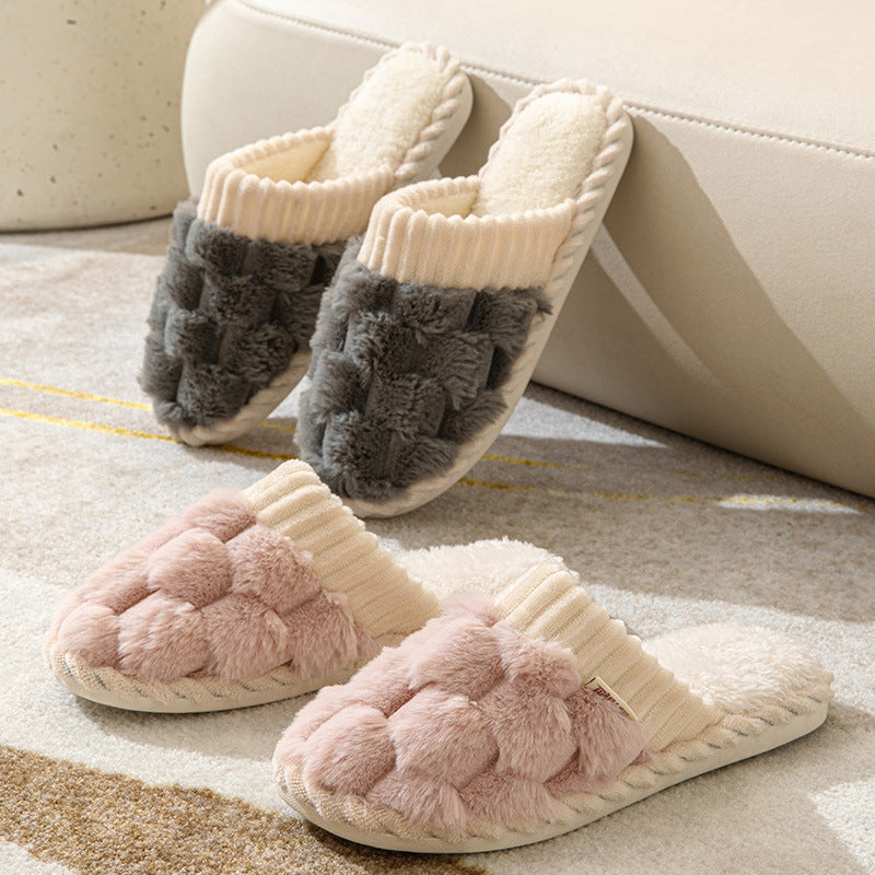Bequeme Damen Hausschuhe mit Pelzfutter