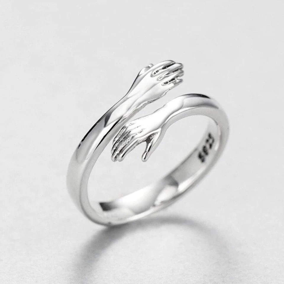 Silber Verstellbarer Hug Ring | Shop Nory
