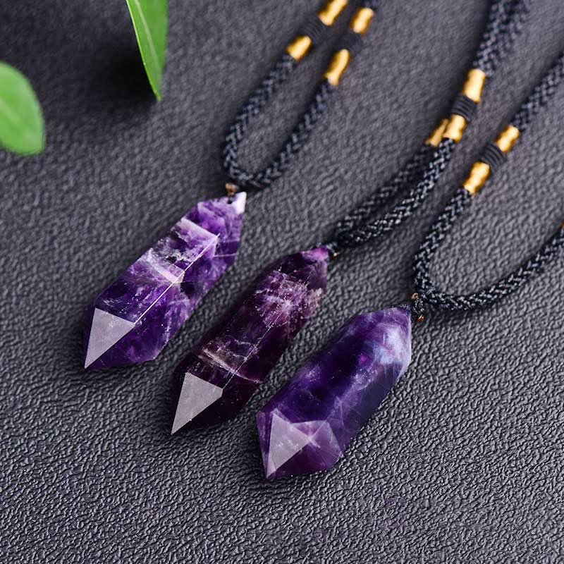 Natürliche Kristall-Amethyst-Heilende Halskette | Shop Nory
