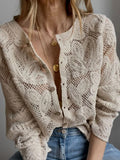 Handgehäkelte Strickjacke