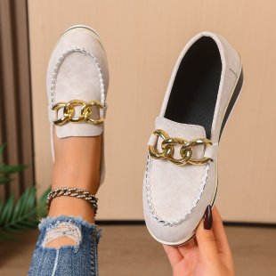 Orthopädische Slipper mit dicker Sohle und Ketten