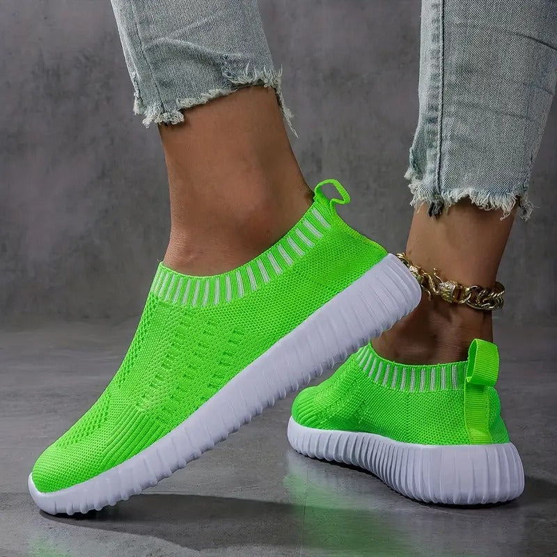 Atmungsaktive Damen-Sneaker mit verstärktem Fußbett