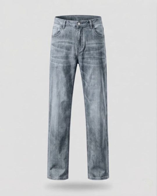Herren Relaxed-Fit Denim-Hose mit extra weitem Bein und elastischem Komfortbund Shop Nory