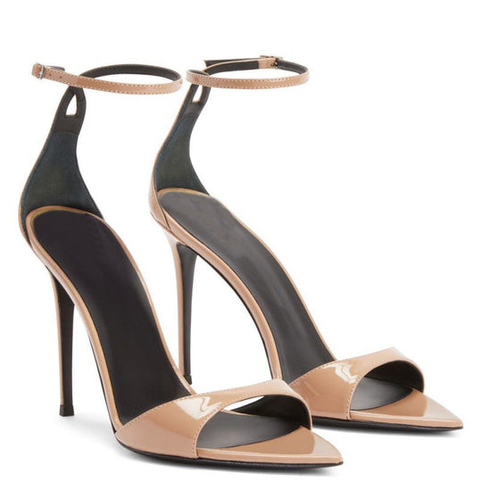 Sommer Neue Spitzzehen Offene Zehen Riemen Stiletto Sandalen Damen