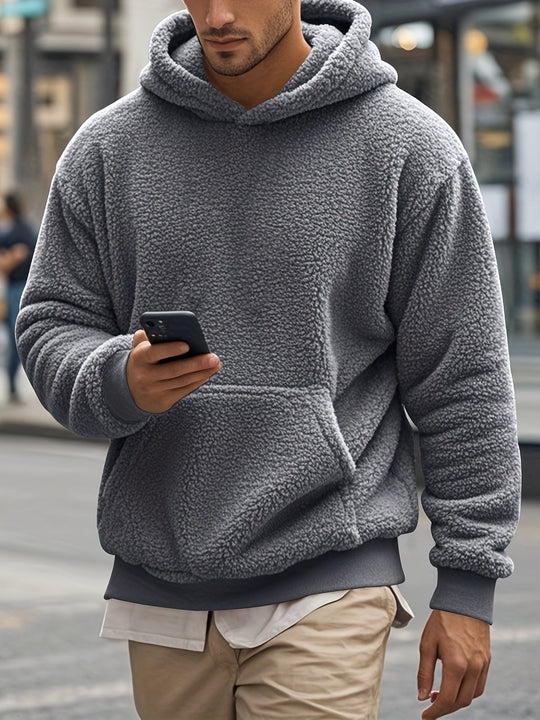 Weiche Fleece-hoodie Polyester Komfort und Stil