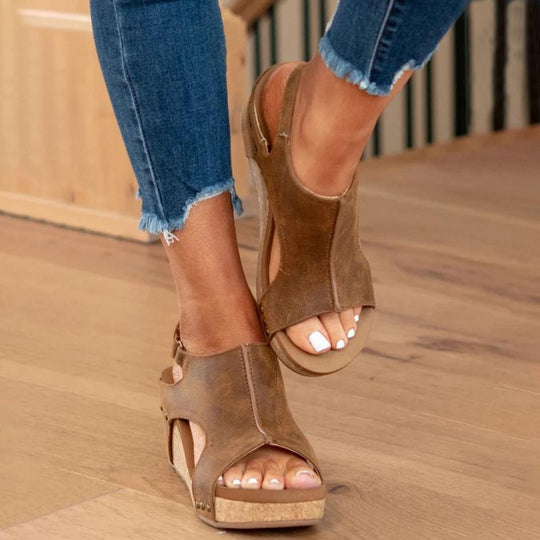 Sandalen Mit Keilabsatz