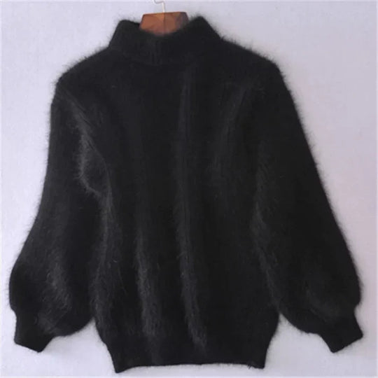 Weinlese Angora Pullover