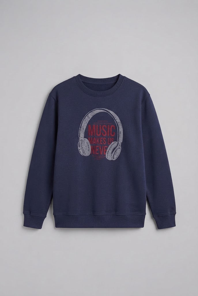 Damen Gemütlicher Sweatshirt mit Kopfhörer Design Shop Nory