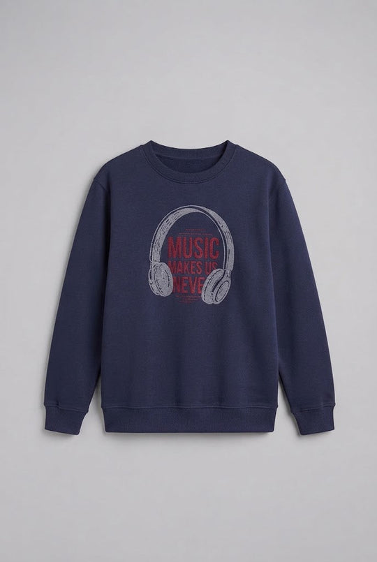 Damen Gemütlicher Sweatshirt mit Kopfhörer Design Shop Nory