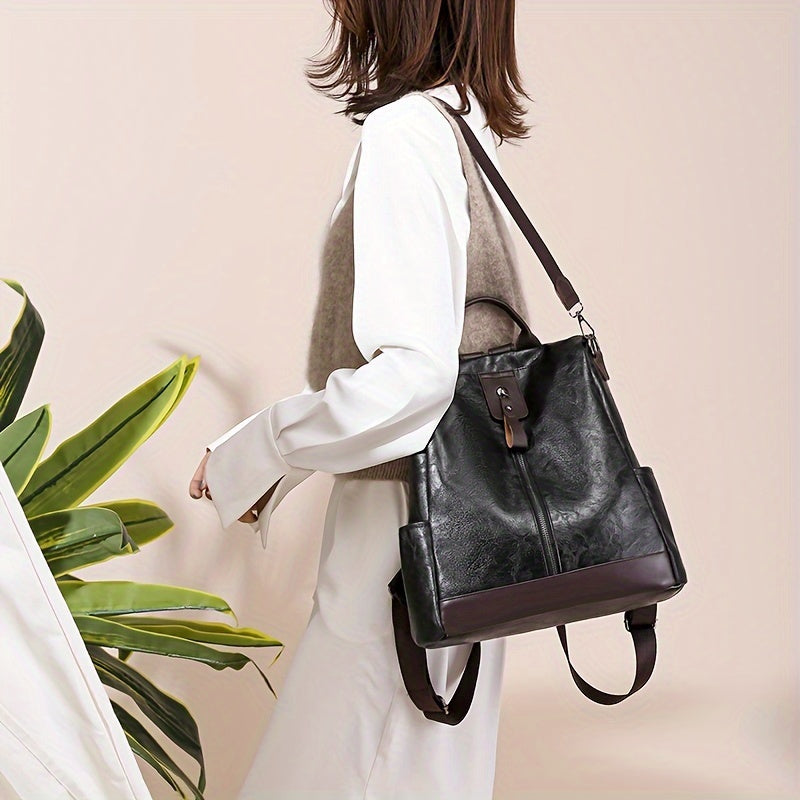 DiShop Norystahlsicherer Damen Rucksack Vegan | Anti-DiShop Norystahl City-Backpack