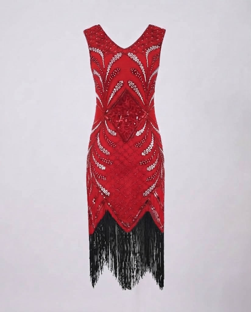 Frauen Elegante Fransen Cocktailkleid Shop Nory