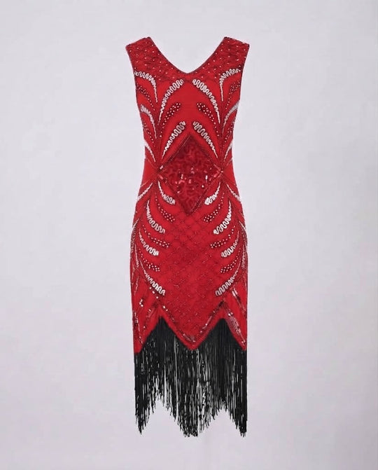 Frauen Elegante Fransen Cocktailkleid Shop Nory