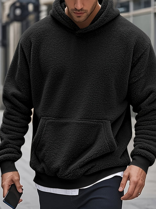 Weiche Fleece-hoodie Polyester Komfort und Stil