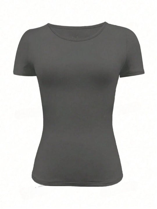Rundhalsausschnitt Kurzarm T-Shirt