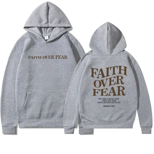 Faith – Motivierender Kapuzenpullover mit Bibelvers