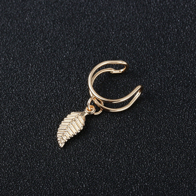 Fashion Blatt Clip Ohrringe | Shop Nory