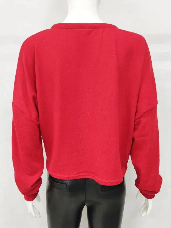 Lockere Frauen Strickjacke Pullover