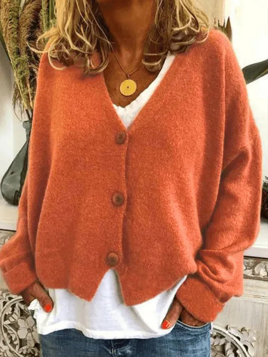 Lockere Frauen Strickjacke Pullover