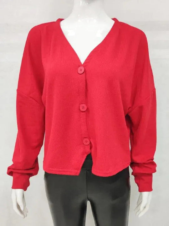 Lockere Frauen Strickjacke Pullover
